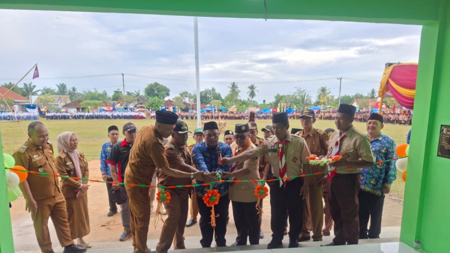 Peresmian Gedung Panca Arena Sport Center di Kampung Panca Tunggal Jaya